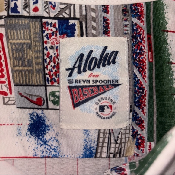 Philadelphia Phillies Reyn Spooner Hawaiian Shirt Mens XL Aloha White - Picture 3 of 5